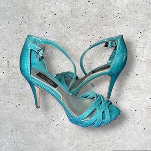 Teal Turquoise White House Black Market Heels